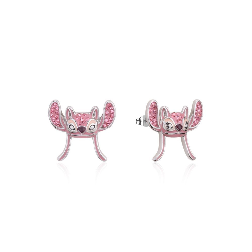 Disney-lilo-stitch-angel-white-gold-stud-earrings-Couture-kingdom-DSE1132