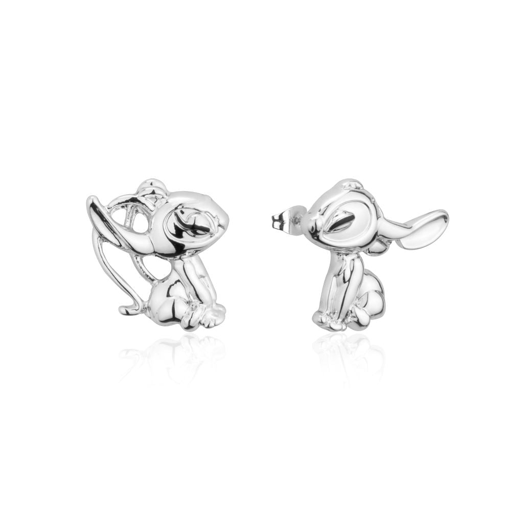 Disney-lilo-stitch-angel-white-gold-stud-earrings-couture-kingdom-DSE1136