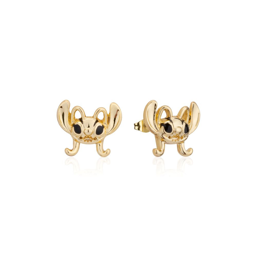 Disney-lilo-stitch-angel-yellow-gold-stud-earrings-couture-kingdom-DYE1134