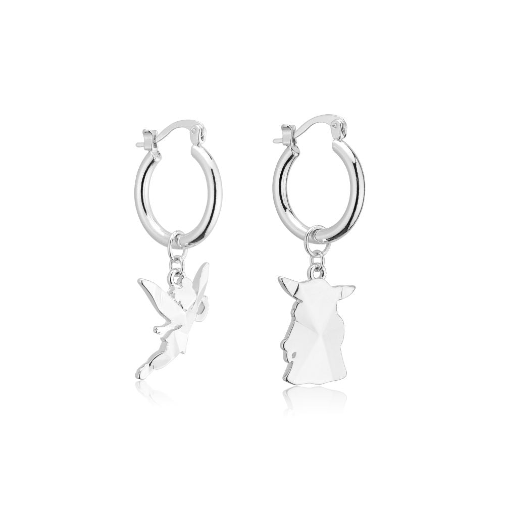 Disney_100_Tinker_Bell_Grogu_Facet_Charm_Hoop_Earrings_White_Gold_Jewellery_Couture_Kingdom_DSE1120