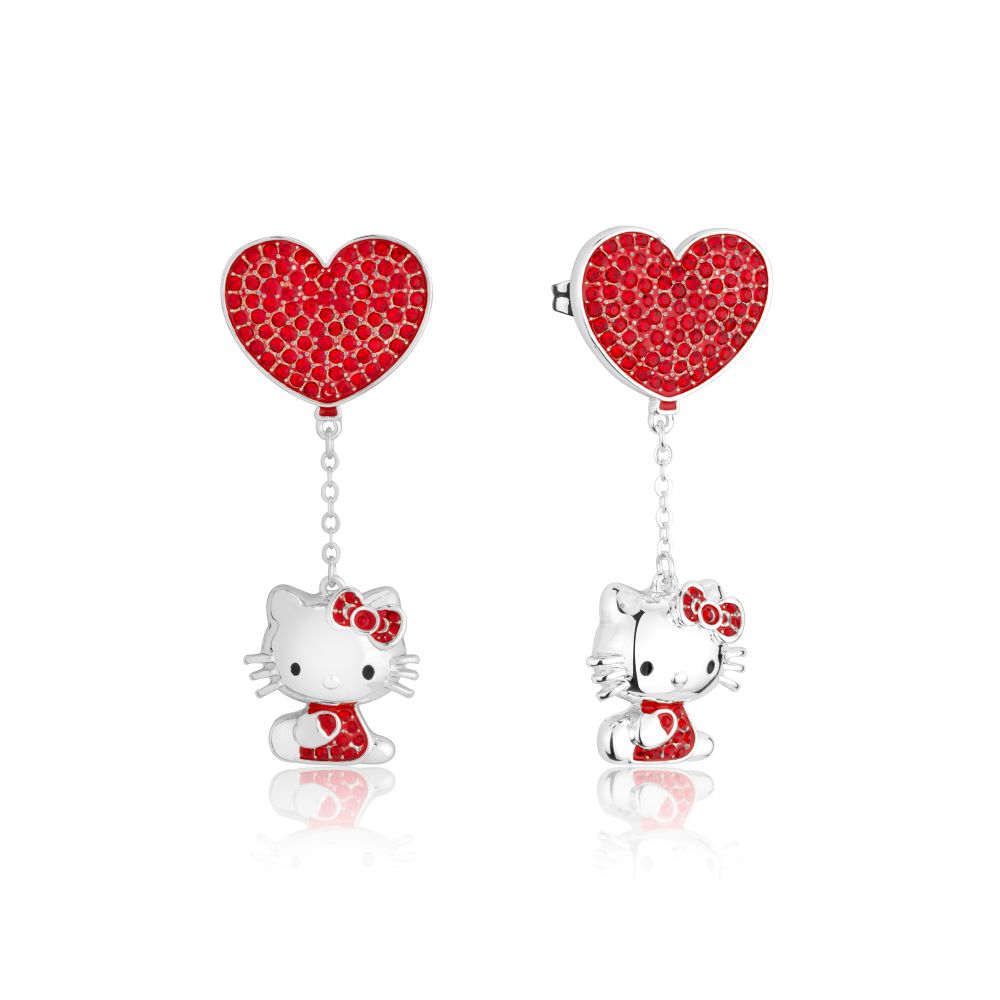 Sanrio-Hello-Kitty-Friends-Crystal-White-Gold-Earrings-Couture-Kingdom