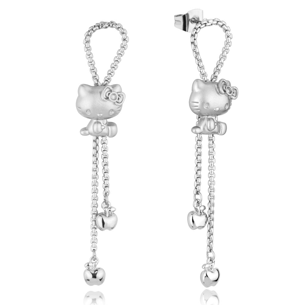 Sanrio-Hello-Kitty-Friends-Kuromi-Drop-Earrings-White-Gold-Jewellery-Couture-Kingdom-HCE003