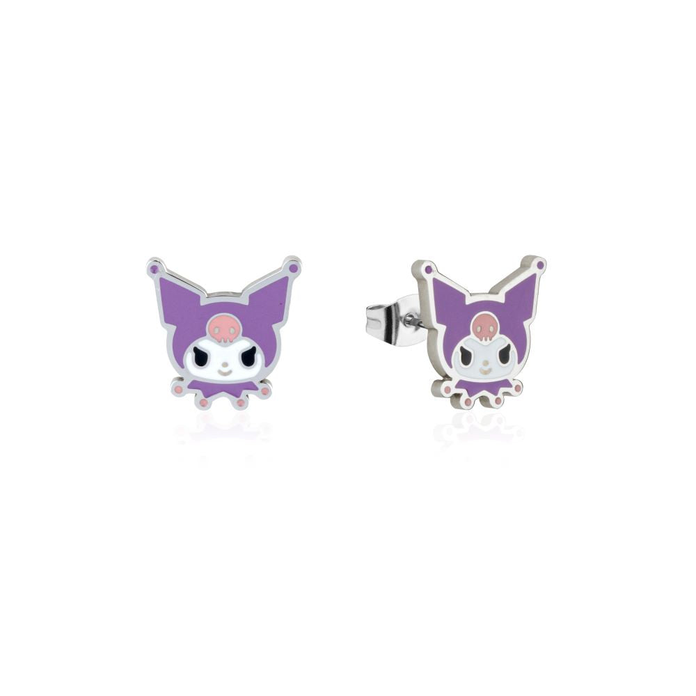 Sanrio-Hello-Kitty-Friends-Kuromi-Enamel-Stud-Earrings-Stainles-Steel-Couture-Kingdom-HE005