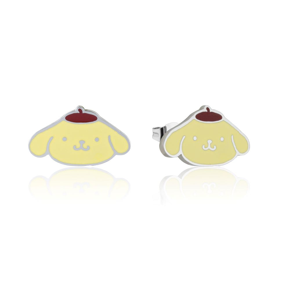 Sanrio-Hello-Kitty-Friends-Pompompurin-Enamel-Stud-Earrings-Stainles-Steel-Couture-Kingdom-HE009