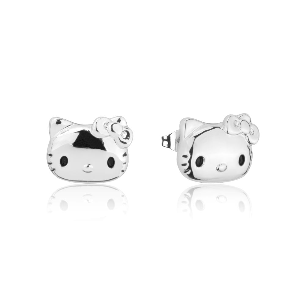 Sanrio-Hello-Kitty-Stud-Earrings-White-Gold-Jewellery-Couture-Kingdom-HCE007