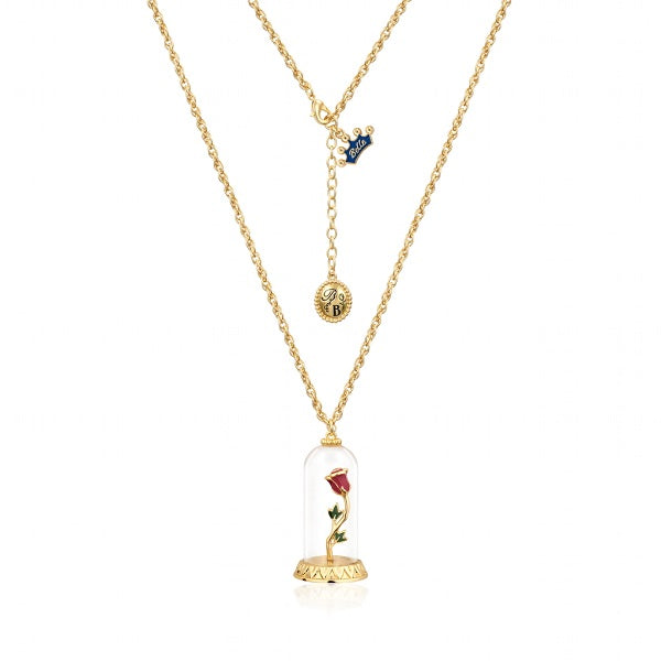 Disney Beauty and the Beast Enchanted Rose Necklace - Disney Jewellery