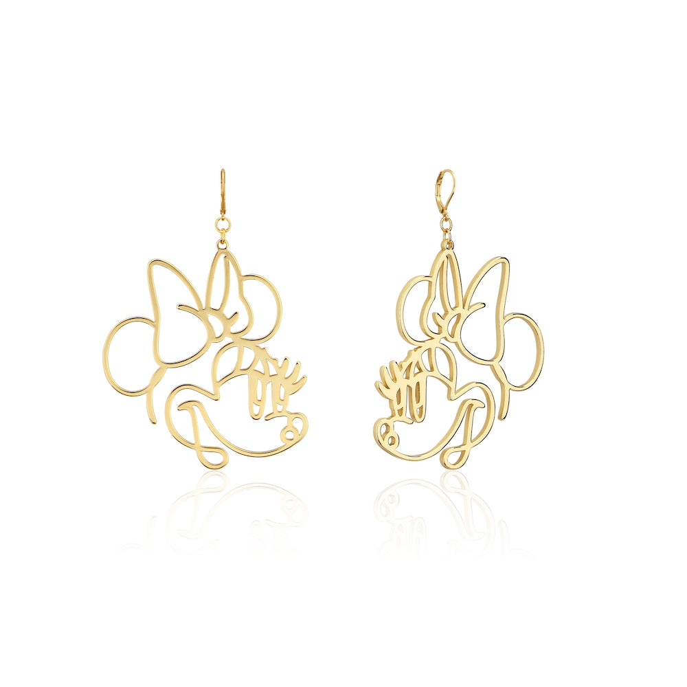 Disney_Minnie_Mouse_Drop_Earrings_Yellow_Gold_Couture_Kingdom_Jewellery_DYE1102