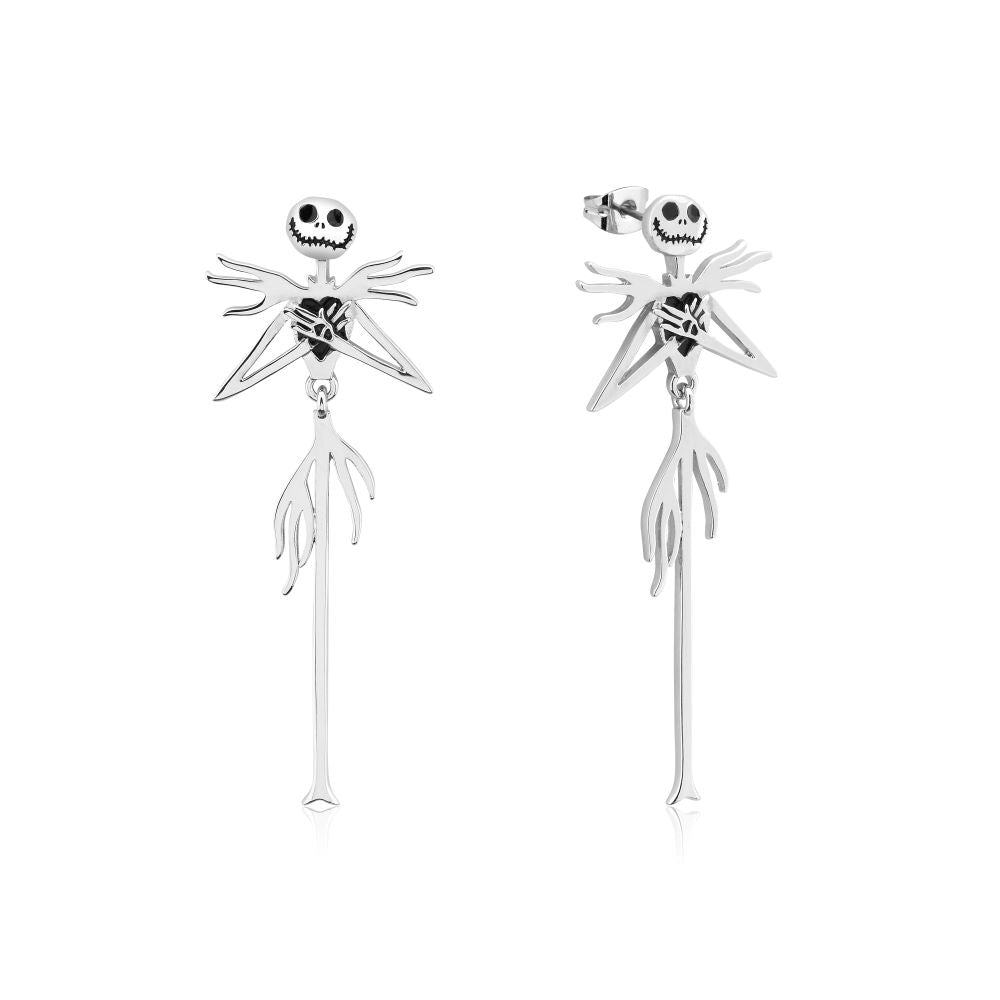 Disney_Nightmare_Before_Christmas_Jack_Skellington_Drop_Earrings_White_Gold_Couture_Kingdom_DSE1078