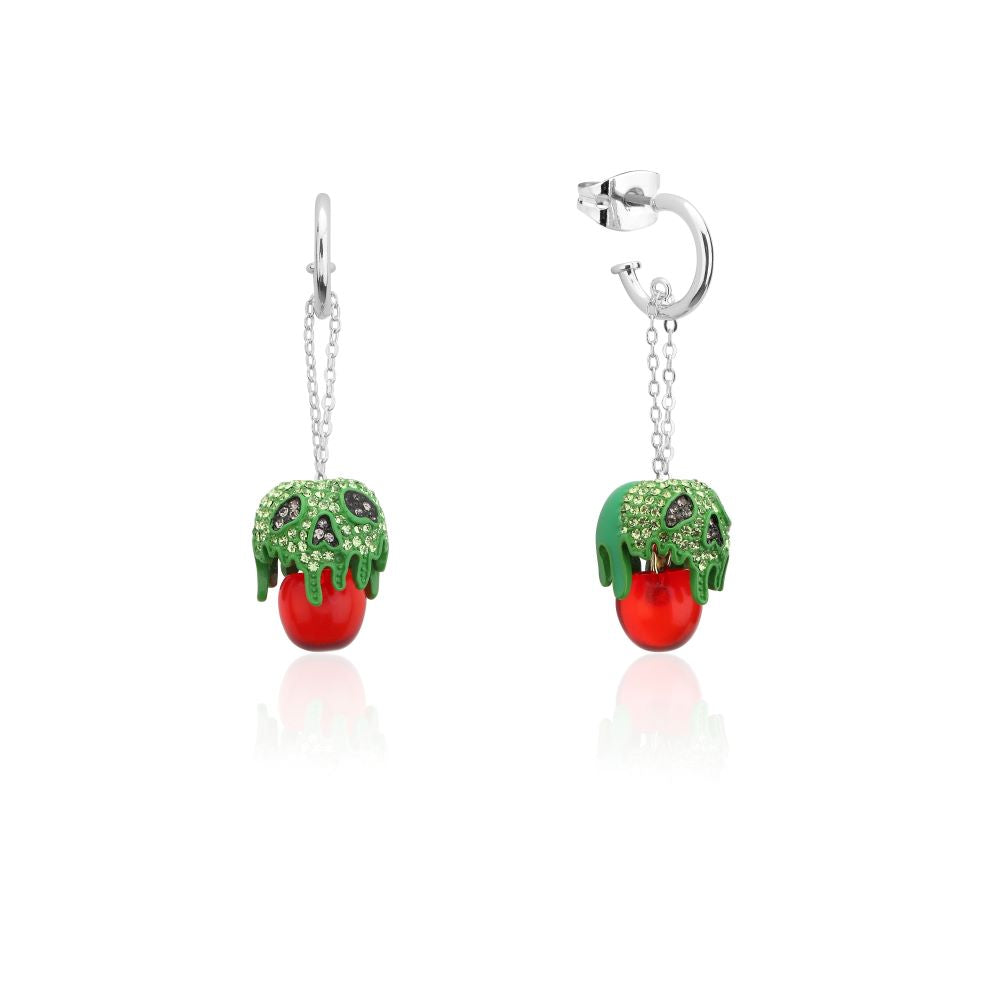 Disney_Villains_Evil_Queen_Snow_White_Poison_Apple_Drop_Earrings_White_Gold_Couture_Kingdom_DSE1092