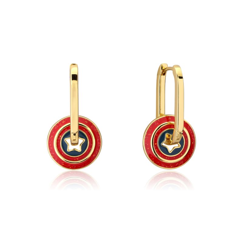 ME031_Marvel_Jewelry_Avengers_Captain_America_Drop_Hoop_Earrings_Couture_Kingdom